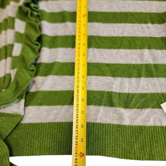 Hollister  Women Cardigan Size Medium90s Style Green Grey Casual Long Sleeve - Picture 9 of 10